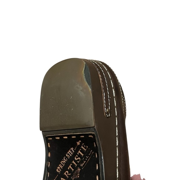 Spring Step L’Artiste Burbank brown leather clogs art to wear tooled leather - Picture 11 of 11